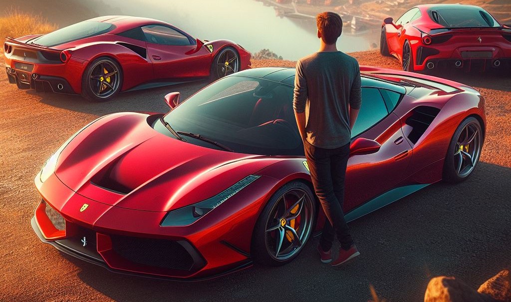 Renting a Ferrari in Dubai